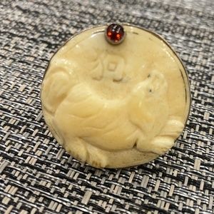 Amy Kahn Russell CarveBone Chinese Yr of Dog Ring